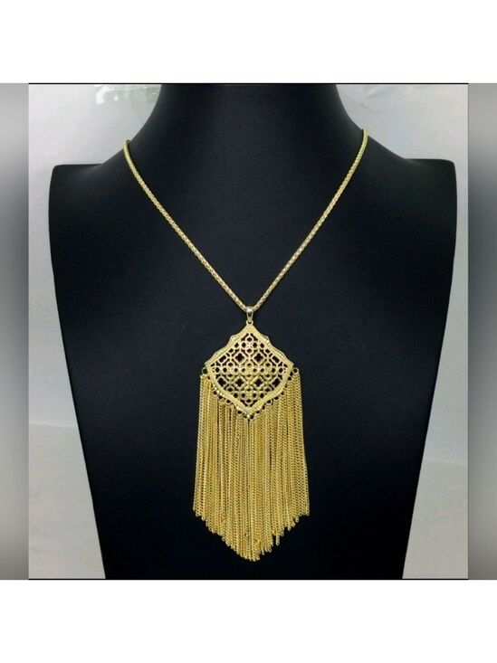 Kendra Scott Jewelry - Kendra Scott Kingstone Filigree Pendant Necklace NWOT 30"
